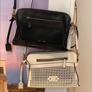 Frye leather hole punch crossbody genuine leather